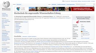 
                            9. Hochschule für angewandte Wissenschaften Coburg – Wikipedia