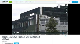 
                            11. Hochschule für Technik und Wirtschaft (HTW) on Vimeo