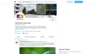 
                            13. Hochschule Hamm-Lipp (@HSHammLippstadt) | Twitter