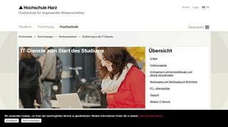 
                            5. Hochschule Harz: IT-Dienste zum Start des Studiums