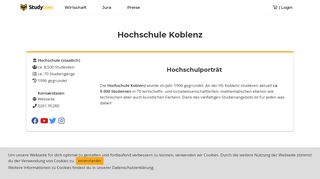 
                            9. Hochschule Koblenz - Studiengänge und Crashkurse - Studybees