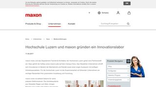 
                            9. Hochschule Luzern und maxon gründen ein Innovationslabor