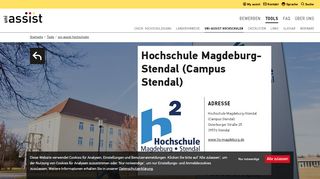 
                            6. Hochschule Magdeburg-Stendal (Campus Stendal) | uni-assist e.V.