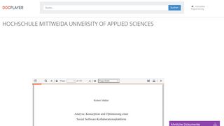 
                            11. hochschule mittweida university of applied sciences - DocPlayer.org