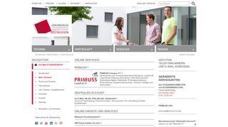 
                            6. Hochschule München - Online Services, PRIMUSS, HM-Account