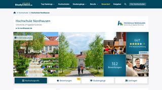 
                            7. Hochschule Nordhausen - 301 Bewertungen zum Studium - Studycheck