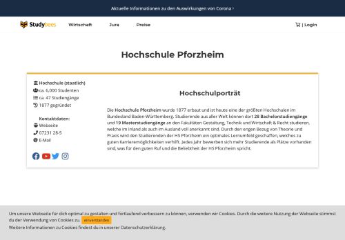
                            11. Hochschule Pforzheim - Studiengänge und Crashkurse - Studybees