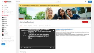 
                            6. Hochschule Reutlingen - YouTube