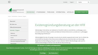 
                            11. Hochschule Rottenburg: Beauftragter für Existenzgründung