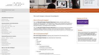 
                            5. Hochschule Trier - Rechenzentrum: Microsoft Imagine (ehemals ...