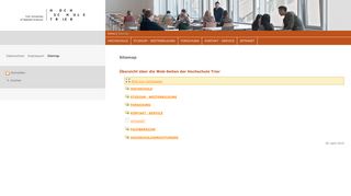 
                            9. Hochschule Trier: Sitemap