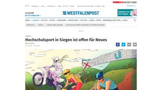 
                            8. Hochschulsport in Siegen ist offen für Neues | wp.de | Siegerland