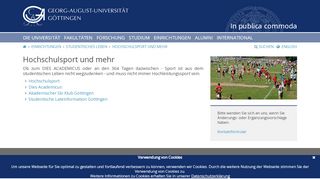 
                            3. Hochschulsport und mehr - Georg-August-Universität Göttingen