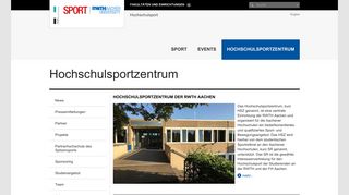 
                            7. Hochschulsportzentrum - RWTH Sport - RWTH Aachen University