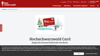 
                            6. Hochschwarzwald Card - kostenlos mehr als 100 Freizeitangebote ...