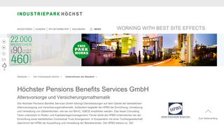 
                            2. Höchster Pensions Benefits Services GmbH | Industriepark Höchst