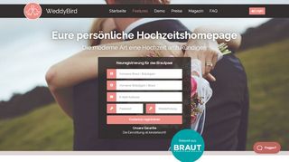 
                            6. Hochzeitshomepages einfach erstellen - WeddyBird.com