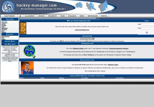 
                            7. hockey-manager.com - Der kostenlose Eishockeymanager im Internet