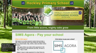 
                            9. Hockley Primary School - SIMS Agora - Pay your school