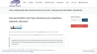 
                            10. Hoe aanmelden met mijn schoolaccount, draadloos netwerk: eduroam ...