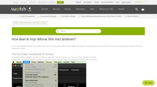 
                            8. Hoe deel ik mijn iMovie film met anderen? – Switch Help Center