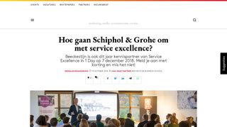 
                            5. Hoe gaan Schiphol & Grohe om met service excellence? - Adformatie