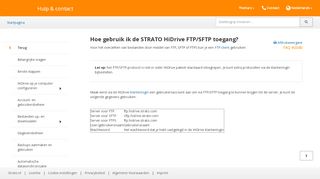 
                            9. Hoe gebruik ik de STRATO HiDrive FTP/SFTP toegang? - Strato.nl