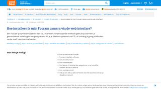 
                            1. Hoe installeer ik mijn Foscam camera via de web interface? - Coolblue