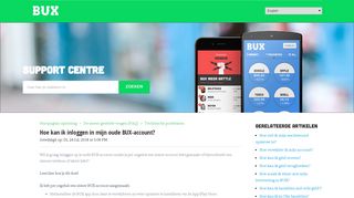 
                            2. Hoe kan ik inloggen in mijn oude BUX-account? : Support Centre