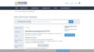 
                            5. Hoe kan ik inloggen op de FTP? | SoHosted