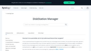 
                            7. Hoe kan ik me aanmelden als ik mijn adminwachtwoord ... - Synology