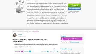 
                            4. Hoe kan ik youtube video's in windows movie maker zetten ...
