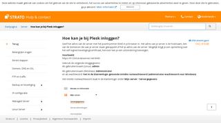 
                            5. Hoe kan je bij Plesk inloggen? - Strato.nl