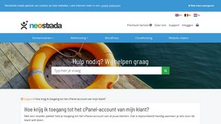 
                            7. Hoe krijg ik toegang tot het cPanel-account van mijn klant? | Neostrada