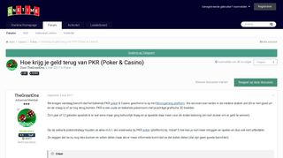 
                            8. Hoe krijg je geld terug van PKR (Poker & Casino) - Poker - OneTime ...