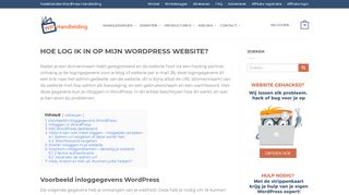 
                            10. Hoe log ik in op mijn WordPress website? - WP Handleiding