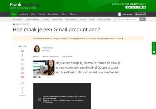 
                            8. Hoe maak je een Gmail-account aan? - Frankwatching
