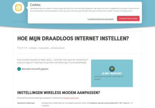 
                            10. Hoe mijn draadloos internet instellen? - Telenet