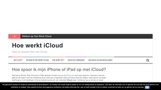 
                            10. Hoe spoor ik mijn iPhone of iPad op met iCloud? – Hoe werkt iCloud