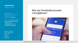 
                            9. Hoe uw Facebook account verwijderen? - sepastop.eu