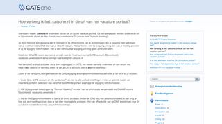 
                            8. Hoe verberg ik het .catsone.nl in de url van het vacature portaal ...