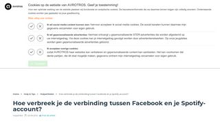 
                            11. Hoe verbreek je de verbinding tussen Facebook en je Spotify ...