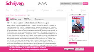 
                            11. Hoe verdienen Boekscout en Free musketeers hun geld | Schrijven Online