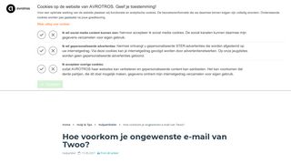 
                            2. Hoe voorkom je ongewenste e-mail van Twoo? - Radar - het ...