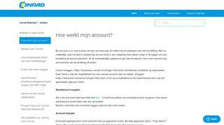 
                            4. Hoe werkt mijn account? – Conrad Nederland