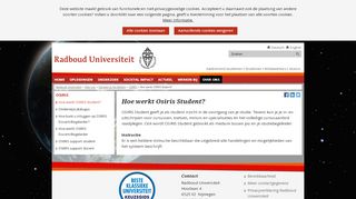 
                            12. Hoe werkt Osiris Student? - Radboud Universiteit