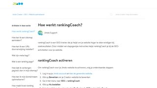 
                            6. Hoe werkt rankingCoach? – Jimdo Creator