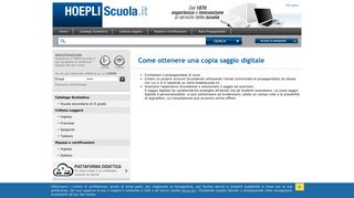 
                            10. HoepliScuola.it :: Copia saggio docente