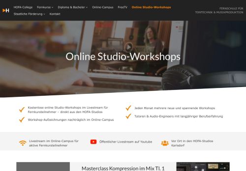 
                            13. HOFA-College Studio-Workshops | HOFA-College