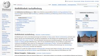 
                            9. Hofbibliothek Aschaffenburg – Wikipedia